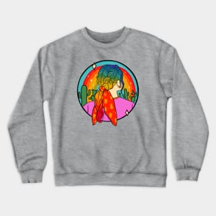 Rainbow Girl Crewneck Sweatshirt